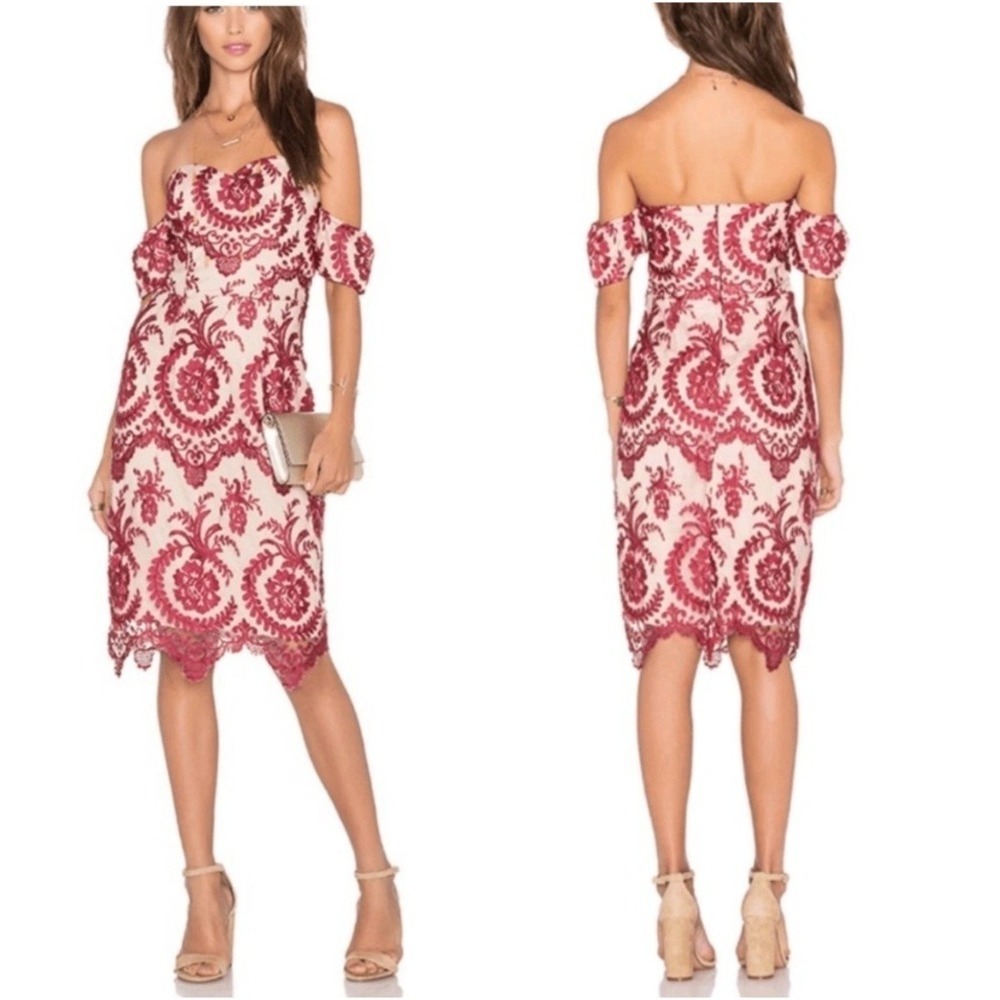 NBD x REVOLVE Beaux Dress in Red Size M